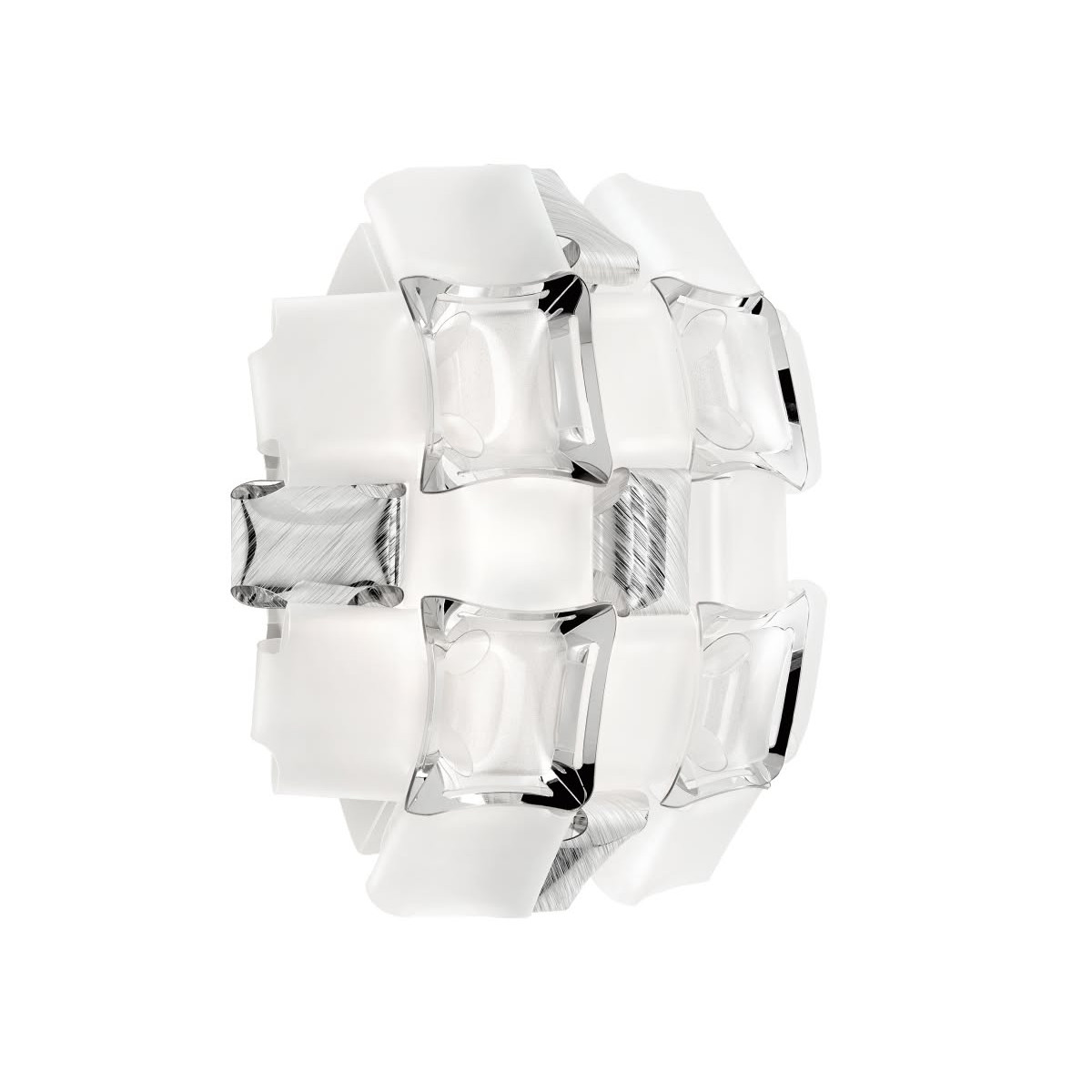 Mida Applique lampada da parete White-Platinum