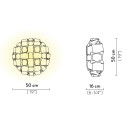 Mida Ceiling-Wall medium lampada da soffitto-parete Multicolor Slamp dimensioni