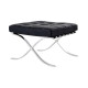 Knoll Mies Van Der Rohe Barcelona Relax Sgabello Pelle Venezia Edizione Speciale vista