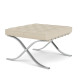 Knoll Mies Van Der Rohe Barcelona Relax Sgabello Pelle Venezia Edizione Speciale vista