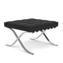 Knoll Mies Van Der Rohe Barcelona Relax Sgabello Pelle Venezia Edizione Speciale vista
