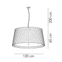 Milleluci Ø 120 H 60 lampada a sospensione Modo Luce dimensioni