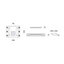 Milli Big 4193B Faretto a incasso a plafone 9010 novantadieci dimensioni