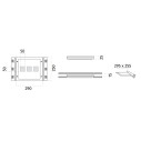 Milli Tris 4193G Faretto a incasso a plafone 9010 novantadieci dimensioni