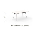 Milo Tavolo da pranzo 160x90 Talenti Outdoor dimensioni
