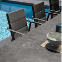 Milo Tavolo da pranzo estendibile 200 x 100 in ceramica Talenti Outdoor ambientazione