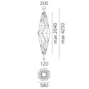 Artemide Minomushi lampada a sospensione dimensioni