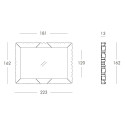Specchio Mirror Of love XL Slide Design dimensioni