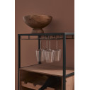 Mobile Portabottiglie 12P Isaac Nero 51x91H Bizzotto ambientazione