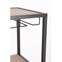 Mobile Portabottiglie 12P Isaac Nero 51x91H Bizzotto dettaglio
