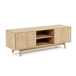 Mobile TV Seleb 2 ante in legno massello di mango 160 x 56 cm