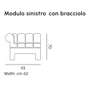 Modì Modulo Angolare SX Myyour dimensioni