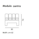 Modì Modulo Centrale Myyour dimensioni