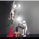 Monkey Lamp Hanging Left Hand White Seletti ambientazione