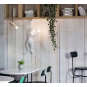 Monkey Lamp Hanging Left Hand White Seletti ambientazione