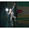Monkey Lamp Hanging Left Hand White Seletti ambientazione