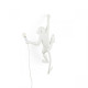 Monkey Lamp Hanging Right Hand White Seletti vista