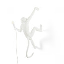 Monkey Lamp Hanging Right Hand White Seletti vista