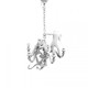 Monkey Lamp Chandelier White Seletti vista