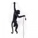 Monkey Lamp Hanging Left Hand Black Outdoor Seletti vista