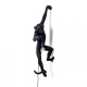 Monkey Lamp Hanging Left Hand Black Outdoor Seletti vista