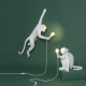 Monkey Lamp Hanging Left Hand White Seletti ambientazione