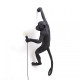 Monkey Lamp Hanging Right Hand Black Outdoor Seletti vista