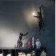 Monkey Lamp Hanging Right Hand Black Outdoor Seletti ambientazione