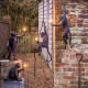 Monkey Lamp Hanging Right Hand Black Outdoor Seletti ambientazione