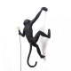 Monkey Lamp Hanging Right Hand Black Outdoor Seletti vista