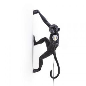 Monkey Lamp Hanging Right Hand Black Outdoor Seletti