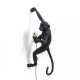 Monkey Lamp Hanging Right Hand Black Outdoor Seletti vista