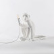 Monkey Lamp Sitting White Seletti vista