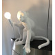Monkey Lamp Sitting White Seletti ambientazione