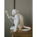 Monkey Lamp Sitting White Seletti ambientazione