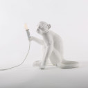 Monkey Lamp Sitting White Seletti vista