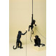 Monkey Lamp Standing Black Outdoor Seletti ambientazione