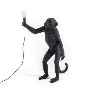 Monkey Lamp Standing Black Outdoor Seletti