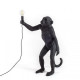Monkey Lamp Standing Black Outdoor Seletti vista