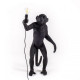Monkey Lamp Standing Black Outdoor Seletti vista