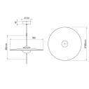 Mono L500 Lampada a sospensione DCW éditions dimensioni