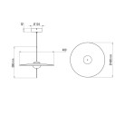Mono M400 Lampada a sospensione DCW éditions dimensioni