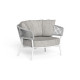 Moon Alu Poltrona Living Talenti Outdoor bianco-grigio chiaro