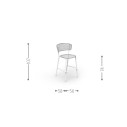 Moon Alu Sgabello Talenti Outdoor dimensioni