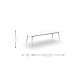 Moon Alu Tavolo da Pranzo estendibile 160-215 x 90 Talenti Outdoor dimensioni