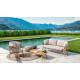 Moon Teak poltrona Living Talenti Outdoor ambientazione