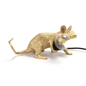 Mouse Lamp Lop Gold Seletti
