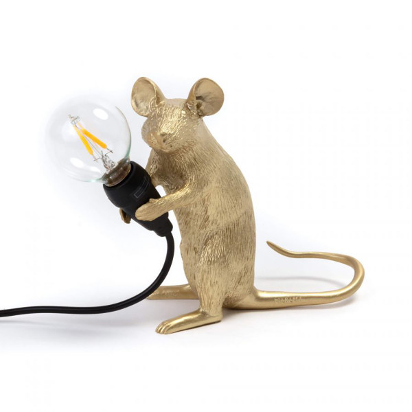 Mouse Lamp Mac Gold Seletti