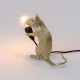 Mouse Lamp Mac Gold Seletti dettaglio