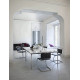 Knoll Mies Van Der Rohe MR Sedia senza braccioli in cuoio ambientazione